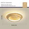 Log color Round Warm light - 25cm