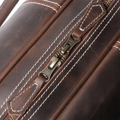 Bolsa de Viaje Portátil para Hombre en Cuero Genuino Estilo Retro - Image 33