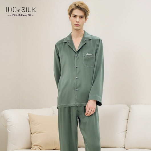 Pijamas de Seda Pesada Mumi para Hombre - Image 5