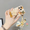 Funda para Celular Seda con Flores y Hojas Otoñales