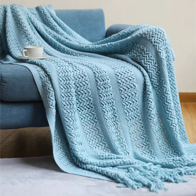 Manta Tejida de Algodón para Sofá, Cama y Decoración - Image 16