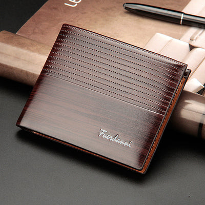Billetera Corta Casual para Hombre con Textura Grabada - Image 4