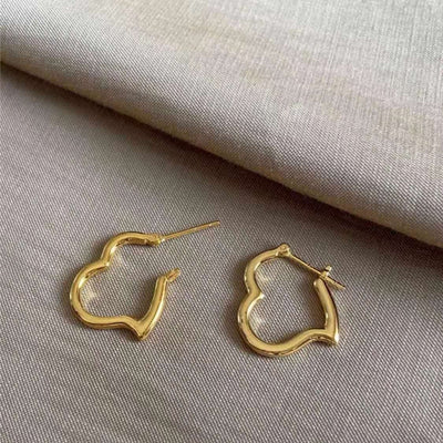 Aretes de Oro Amarillo Au750 Lujo Minimalista para Mujer - Image 10