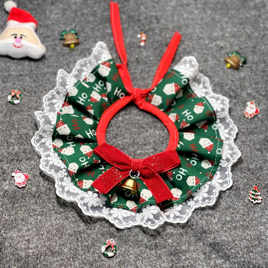 Babero Festivo con Moño Navideño para Mascotas - Image 10