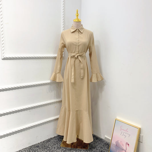 Vestido Robe Dubai con Mangas Acampanadas - Image 2