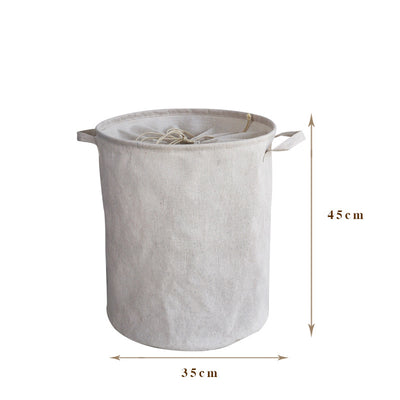 Canasta Plegable de Algodón y Lino para Ropa Sucia - Image 17