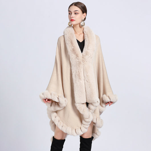 Cardigan Oversized con Cuello de Conejo - Abrigo Tejido Irregular Holgado - Image 10