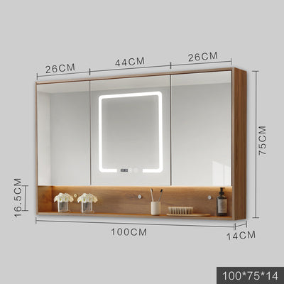 Espejo de Baño Inteligente con Luz LED, Desempañante y Gabinete de Almacenamiento - Image 6