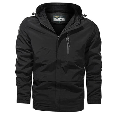 Chaqueta Impermeable con Capucha para Hombre Talla Grande Secado Rápido - Image 7