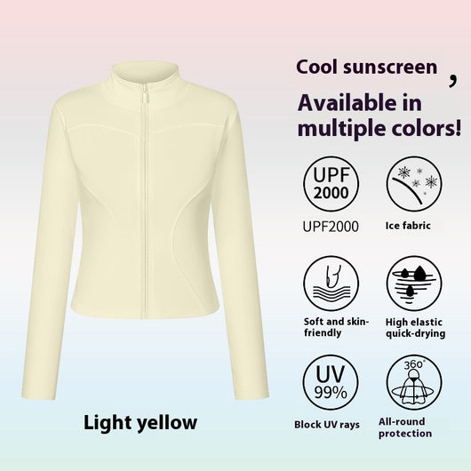 Chaqueta Deportiva para Yoga Mujer Manga Larga Protección Solar Ropa Outdoor - Image 14