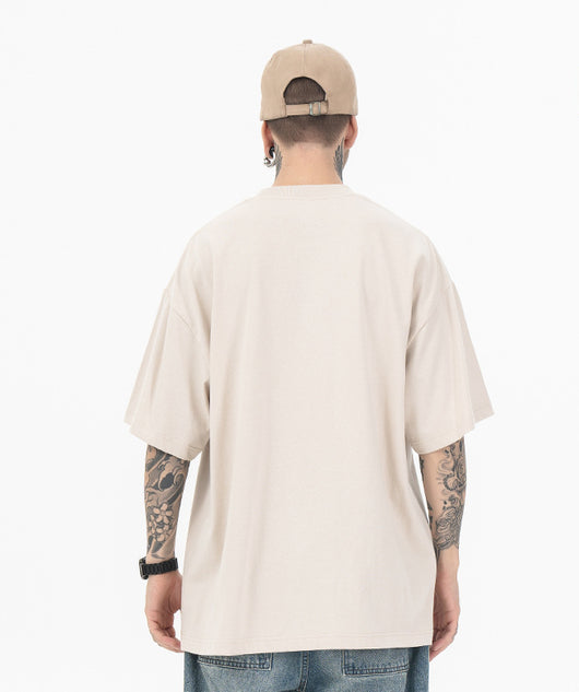 Camiseta Manga Corta Cuello Redondo con Estampado de Letras para Hombre - Image 3