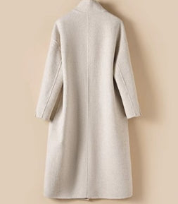 Abrigo de Lana Doble Faz con Cuello Alto Premium - Image 4