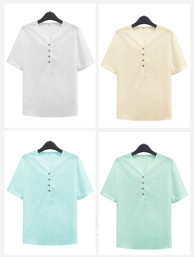 Playera Ligera Blanca de Manga Corta para Hombre - Image 23