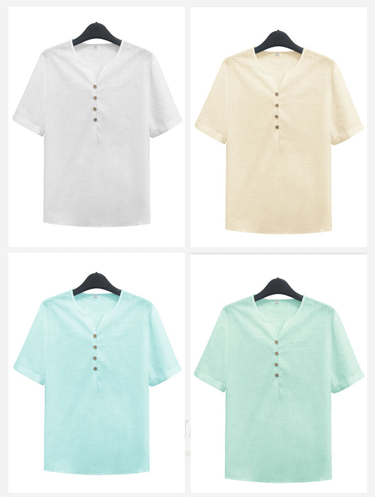 Playera Ligera Blanca de Manga Corta para Hombre - Image 23
