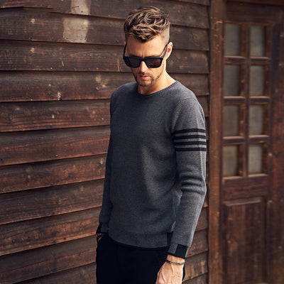 Suéter Hombre Cuello Redondo Abrigo Otoño Invierno - Image 10