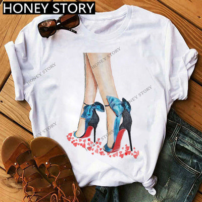 Camiseta Suelta Casual de Cuello Redondo para Mujer - Image 26