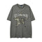 Men's Retro Short Sleeve T-Shirt with Chain