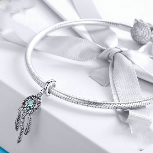 Pulsera de Plata con Atrapasueños y Cuentas Decorativas - Image 7