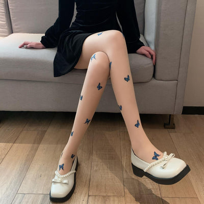 Pantimedias con Moño Azul para Mujer - Image 7