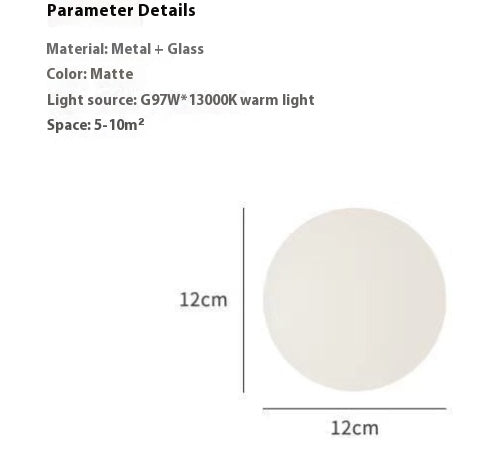Lámpara de Pared Minimalista de Diseño en Vidrio Esférico - Image 6