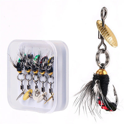 Set de 5 Anzuelos Magnéticos para Pesca con Lentejuelas Giratorias - Image 15