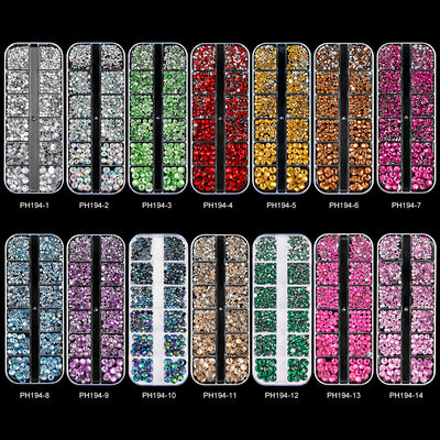 Uñas Decorativas Cuadradas con Cristales Brillantes - Image 4