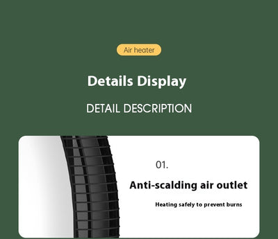 Calefactor Eléctrico Compacto de Aire Caliente para Escritorio y Oficina - Image 23