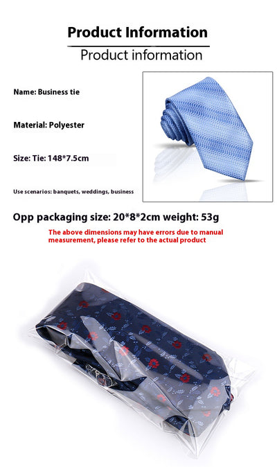 Corbata Casual Ejecutiva de Poliéster Jacquard para Hombre - Image 39