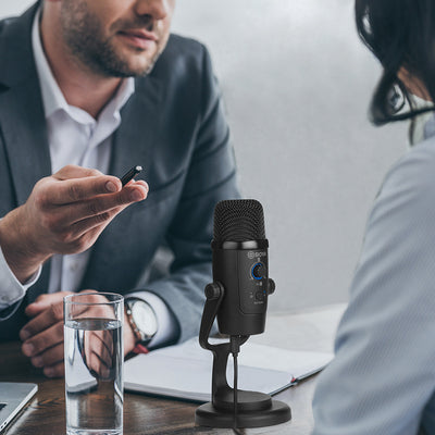 Micrófono Profesional Boya BY-PM500 con Tarjeta de Sonido Integrada y Interfaz USB - Image 9