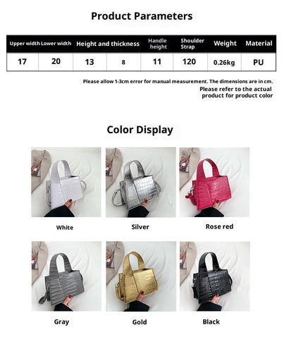 Bolso de Hombro Cuadrado Liso - Diseño Moderno y Versátil - Image 9