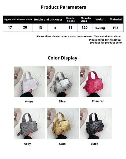 Bolso de Hombro Cuadrado Liso - Diseño Moderno y Versátil - Image 9
