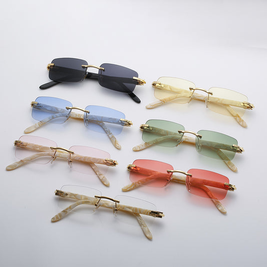 Gafas de Sol Cuadradas Acetato sin Marco