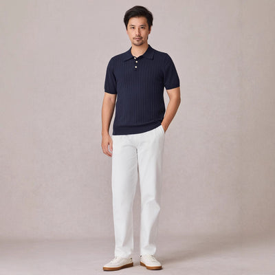 Polo Tejido Elástico Manga Corta para Hombre - Image 2
