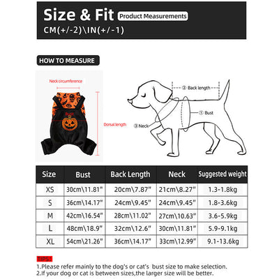 Disfraz Creativo para Perros con Impresión Personalizada para Fiestas de Halloween - Image 4
