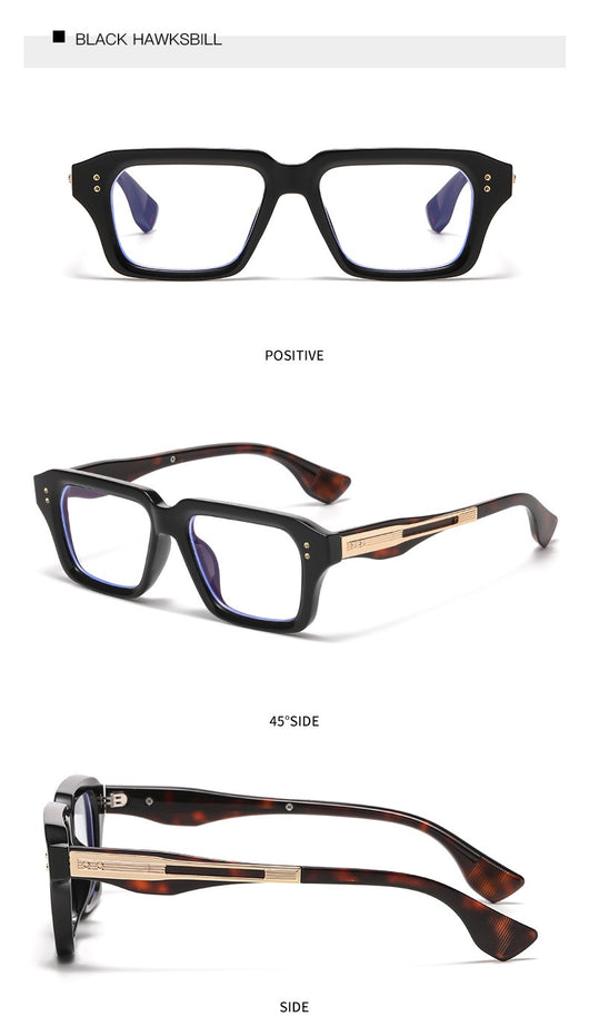 Gafas de Marco Cuadrado Beige Estilo Europeo - Reloj de Tendencia Chic - Image 36