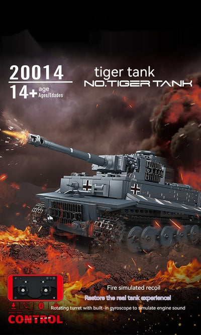 Tanque Tigre Teledirigido Eléctrico - Juego de Construcción DIY para Niños - Image 11