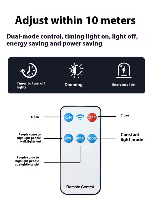 Lámpara Solar de Pared con Sensor de Movimiento - Iluminación Inteligente para Jardín - Image 16