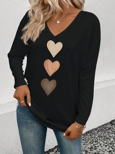 Blusa Casual de Cuello V y Manga Larga para Mujer - Image 14