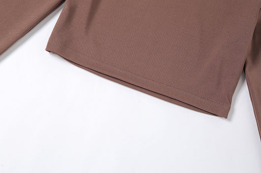 Camiseta Crop Top Ajustada de Color Liso para Mujer - Image 18