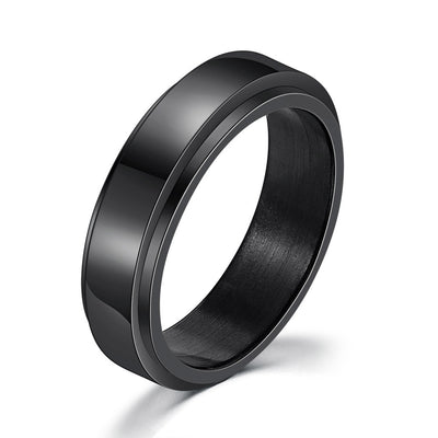 Anillo Giratorio Doble de Acero Titanio para Hombre - Image 7