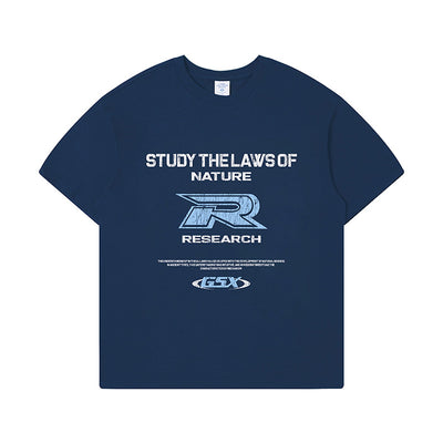Camiseta Hombre Estilo Retro con Estampado Crack Letter - Image 17