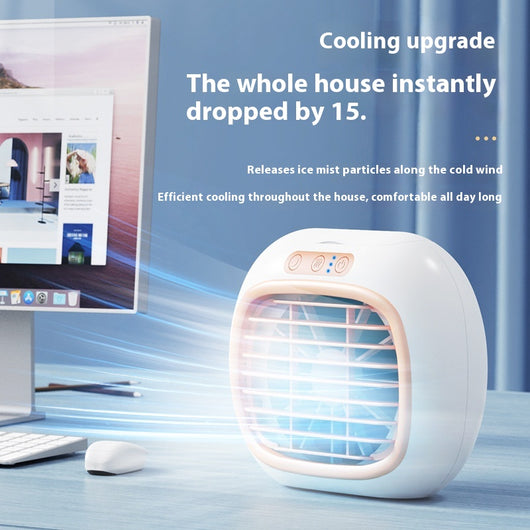 Ventilador Aire Acondicionado Portátil con Spray Refrescante - Image 6