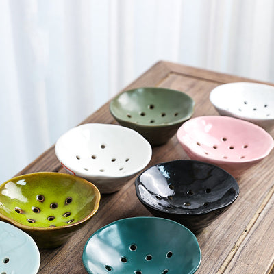 Cuenco Cerámica Zen con Flores Caladas Estilo Chino - Image 12