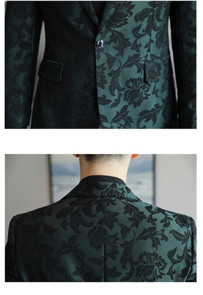 Blazer Slim Fit de Color Liso para Hombre - Primavera Verano - Image 13