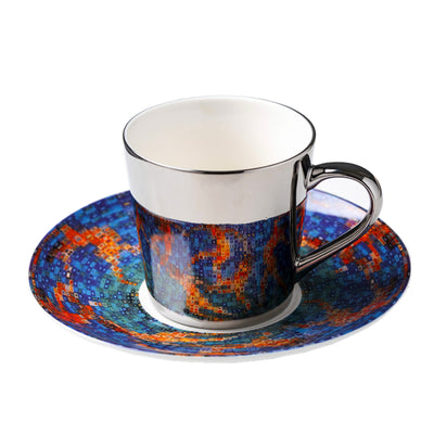Taza Cerámica Retro con Espejo - Taza de Agua para Té de la Tarde - Image 7