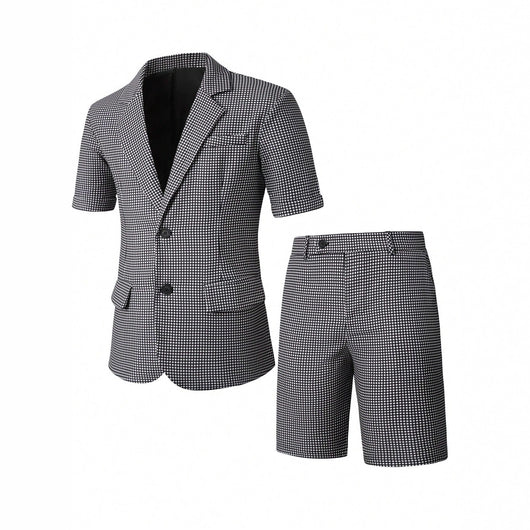 Traje Slim Fit Cuadros para Hombre - Estilo Ejecutivo Casual - Image 5