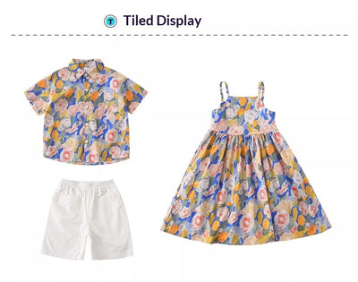 Falda Estampada Efecto Tyndall con Juego Coordinado Padre-Hijo - Image 11