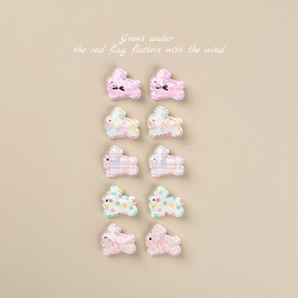 Clipes e Tiaras Infantis de Coelhinho e Patinho - Design Adorável