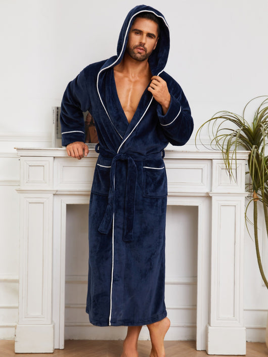 Bata Pijama de Franela para Hombre y Mujer - Image 3