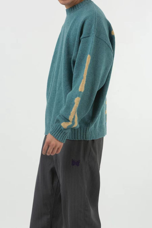 Suéter Tejido Holgado con Diseño de Calavera para Uso Casual - Image 34